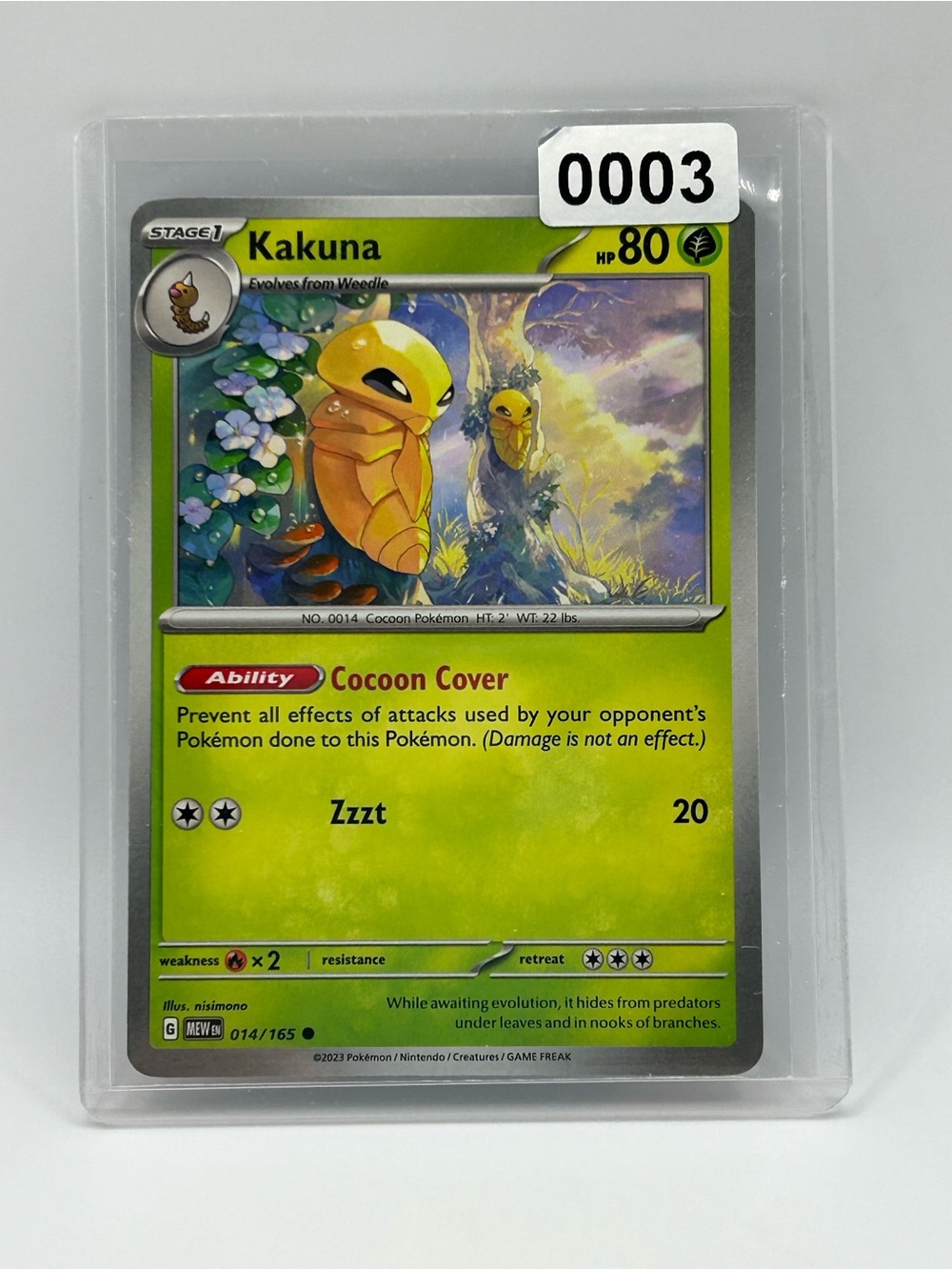Kakuna Pokémon Card